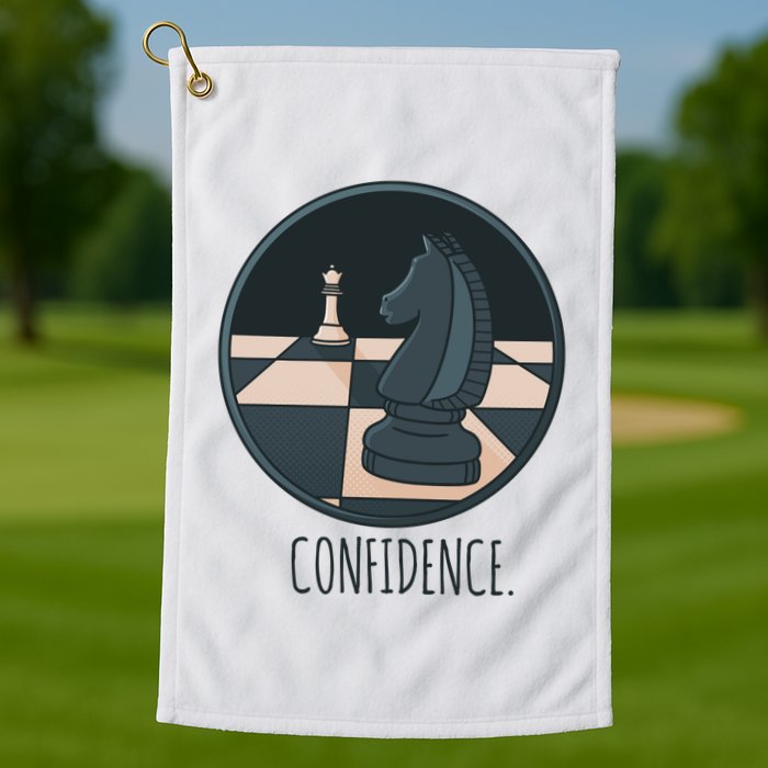 Confidence Chess Golf Towel