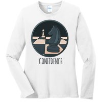 Confidence Chess Ladies Long Sleeve Shirt