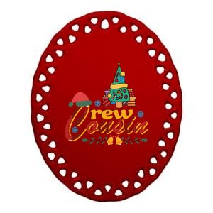 Cousin Crew Christmas Family Group Making Memories Xmas Cool Gift Ceramic Oval Ornament