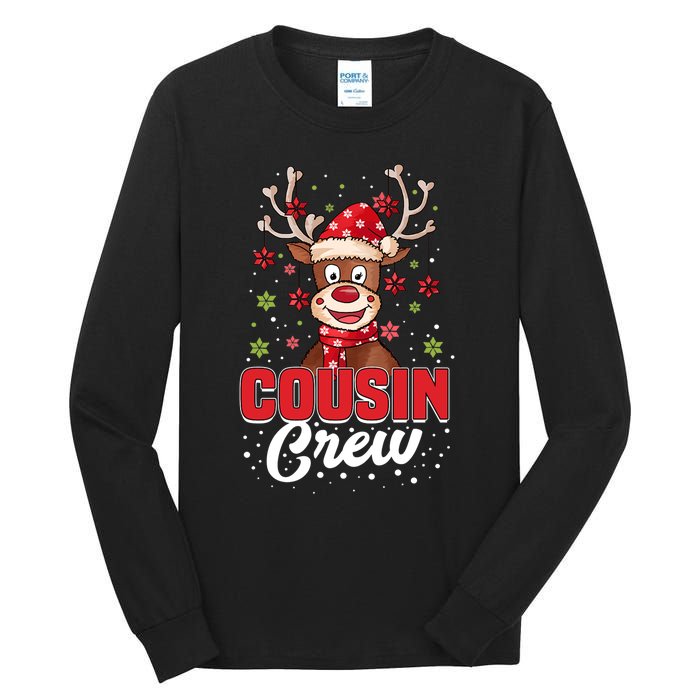 Christmas Cousin Crew Funny Reindeer Matching Pajama Gifts Premium Tall Long Sleeve T-Shirt