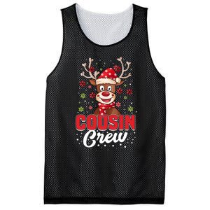 Christmas Cousin Crew Funny Reindeer Matching Pajama Gifts Premium Mesh Reversible Basketball Jersey Tank