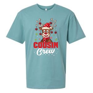 Christmas Cousin Crew Funny Reindeer Matching Pajama Gifts Premium Sueded Cloud Jersey T-Shirt