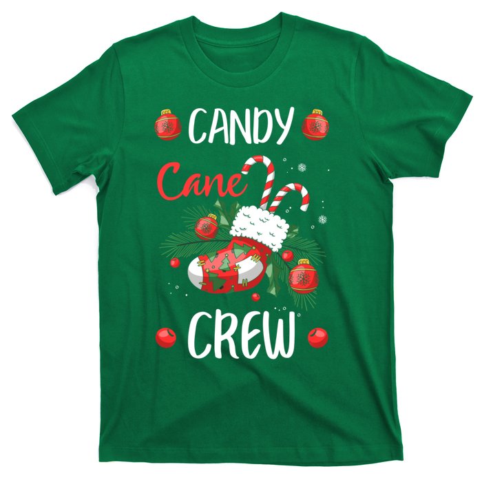 Candy Cane Crew Christmas Xmas T-Shirt