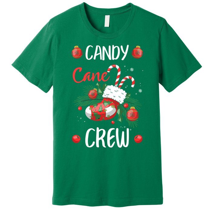 Candy Cane Crew Christmas Xmas Premium T-Shirt