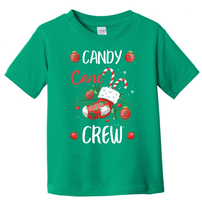 Candy Cane Crew Christmas Xmas Toddler T-Shirt