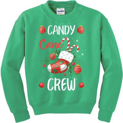 Candy Cane Crew Christmas Xmas Kids Sweatshirt