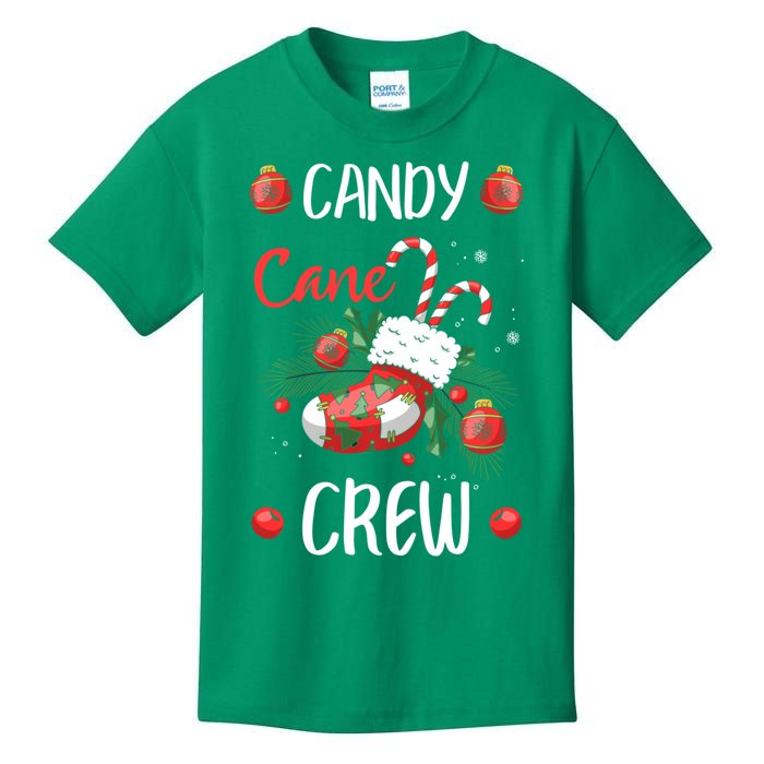 Candy Cane Crew Christmas Xmas Kids T-Shirt