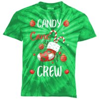 Candy Cane Crew Christmas Xmas Kids Tie-Dye T-Shirt