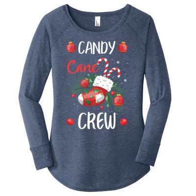 Candy Cane Crew Christmas Xmas Women's Perfect Tri Tunic Long Sleeve Shirt