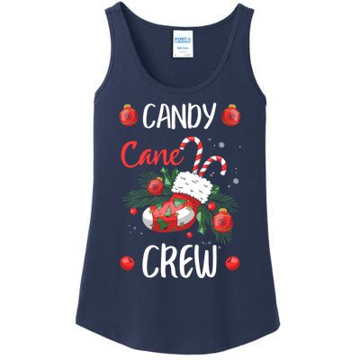 Candy Cane Crew Christmas Xmas Ladies Essential Tank