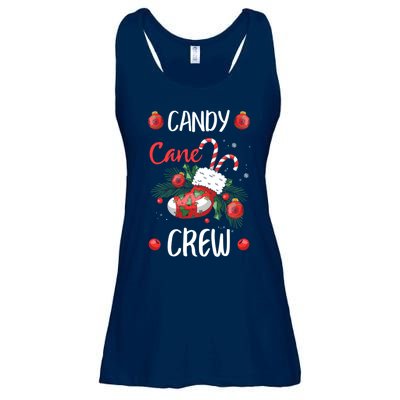 Candy Cane Crew Christmas Xmas Ladies Essential Flowy Tank