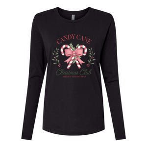 Candy Cane Christmas Holiday Season Xmas Gift Womens Cotton Relaxed Long Sleeve T-Shirt