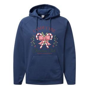 Candy Cane Christmas Holiday Season Xmas Gift Performance Fleece Hoodie