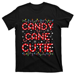 Candy Cane Cutie Funny Christmas Xmas Pajamas T-Shirt