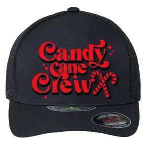 Cute Candy Cane Crew Merry Christmas Adults Flexfit Unipanel Trucker Cap