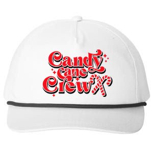 Cute Candy Cane Crew Merry Christmas Adults Snapback Five-Panel Rope Hat