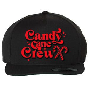 Cute Candy Cane Crew Merry Christmas Adults Wool Snapback Cap