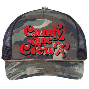 Cute Candy Cane Crew Merry Christmas Adults Retro Rope Trucker Hat Cap