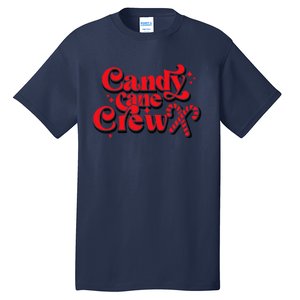 Cute Candy Cane Crew Merry Christmas Adults Tall T-Shirt