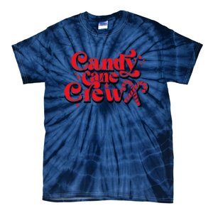 Cute Candy Cane Crew Merry Christmas Adults Tie-Dye T-Shirt