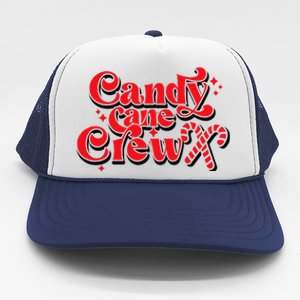 Cute Candy Cane Crew Merry Christmas Adults Trucker Hat