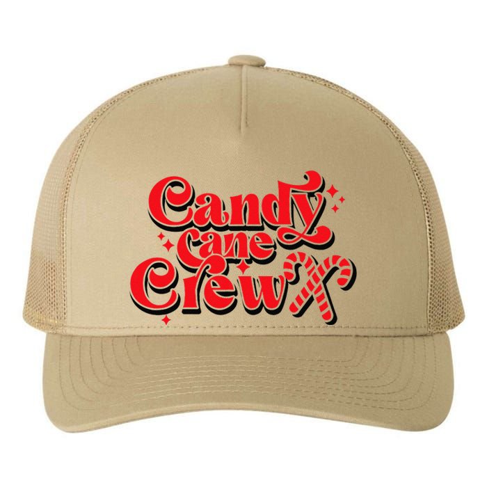 Cute Candy Cane Crew Merry Christmas Adults Yupoong Adult 5-Panel Trucker Hat