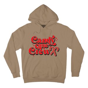 Cute Candy Cane Crew Merry Christmas Adults Hoodie