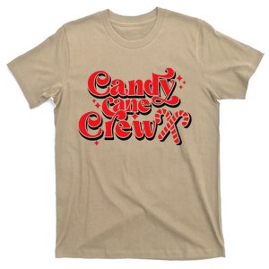 Cute Candy Cane Crew Merry Christmas Adults T-Shirt