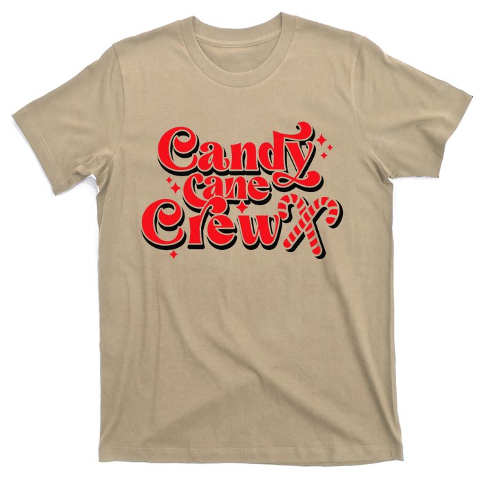 Cute Candy Cane Crew Merry Christmas Adults T-Shirt