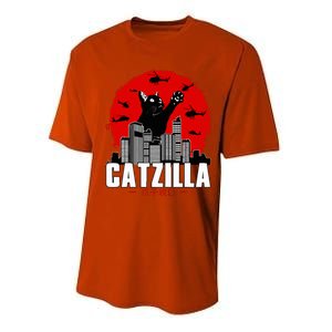 Catzilla Cute Cat Stuff For Cat Lover, Cat Mom, Cat Dad  Performance Sprint T-Shirt