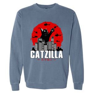 Catzilla Cute Cat Stuff For Cat Lover, Cat Mom, Cat Dad  Garment-Dyed Sweatshirt