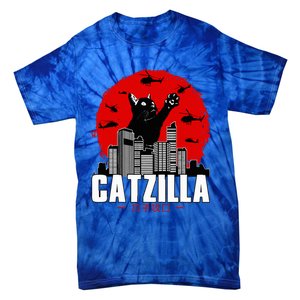 Catzilla Cute Cat Stuff For Cat Lover, Cat Mom, Cat Dad  Tie-Dye T-Shirt