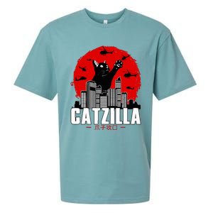 Catzilla Cute Cat Stuff For Cat Lover, Cat Mom, Cat Dad  Sueded Cloud Jersey T-Shirt