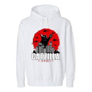 Catzilla Cute Cat Stuff For Cat Lover, Cat Mom, Cat Dad  Garment-Dyed Fleece Hoodie