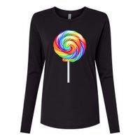 Colorful Candy Costume for Halloween Womens Cotton Relaxed Long Sleeve T-Shirt