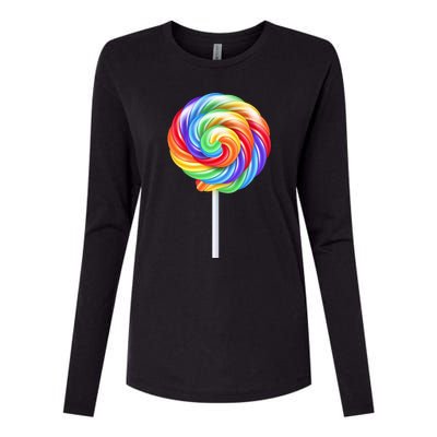 Colorful Candy Costume for Halloween Womens Cotton Relaxed Long Sleeve T-Shirt