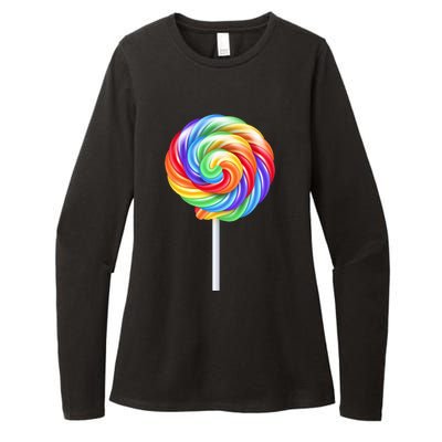 Colorful Candy Costume for Halloween Womens CVC Long Sleeve Shirt