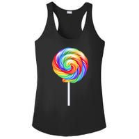 Colorful Candy Costume for Halloween Ladies PosiCharge Competitor Racerback Tank