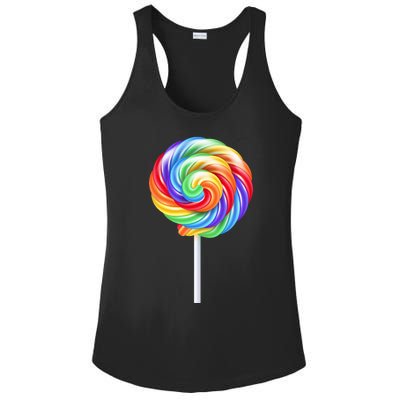 Colorful Candy Costume for Halloween Ladies PosiCharge Competitor Racerback Tank