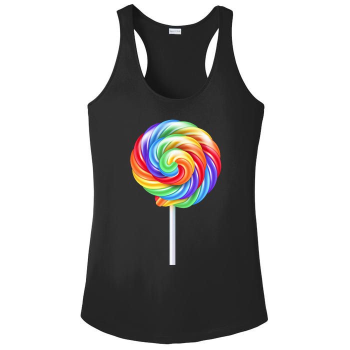 Colorful Candy Costume for Halloween Ladies PosiCharge Competitor Racerback Tank