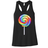 Colorful Candy Costume for Halloween Women's Racerback Tank