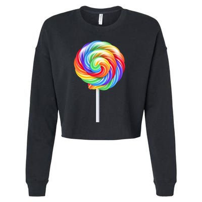 Colorful Candy Costume for Halloween Cropped Pullover Crew