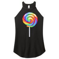 Colorful Candy Costume for Halloween Women's Perfect Tri Rocker Tank