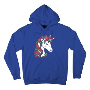 Cute Candy Cane Unicorn Christmas Matching Top Cool Gift Hoodie