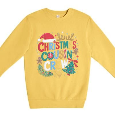 Christmas Cousin Crew Family Matching Xmas Christmas Pajamas Premium Crewneck Sweatshirt