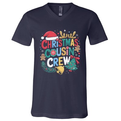 Christmas Cousin Crew Family Matching Xmas Christmas Pajamas V-Neck T-Shirt