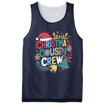 Christmas Cousin Crew Family Matching Xmas Christmas Pajamas Mesh Reversible Basketball Jersey Tank