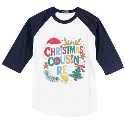 Christmas Cousin Crew Family Matching Xmas Christmas Pajamas Baseball Sleeve Shirt