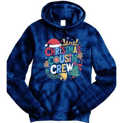 Christmas Cousin Crew Family Matching Xmas Christmas Pajamas Tie Dye Hoodie