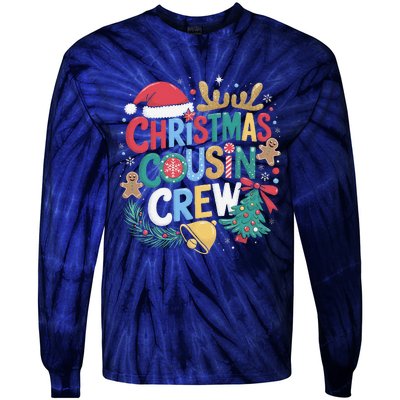 Christmas Cousin Crew Family Matching Xmas Christmas Pajamas Tie-Dye Long Sleeve Shirt